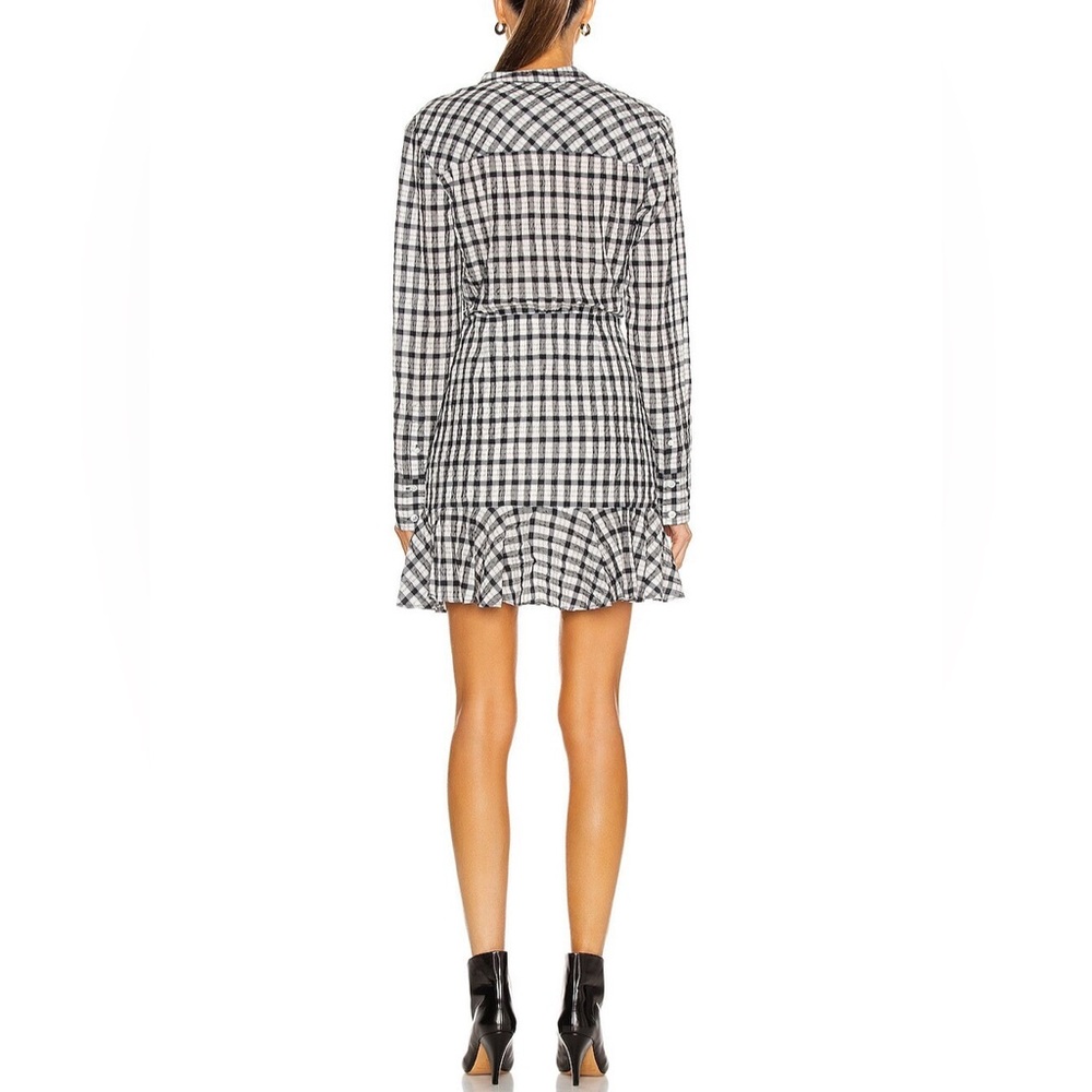 🆕🤍Veronica Beard 🤍Plaid Navy and White Women's Dress. Size M - Picture 4 of 12